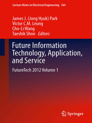 cover image of Future Information Technology, Application, and Service
